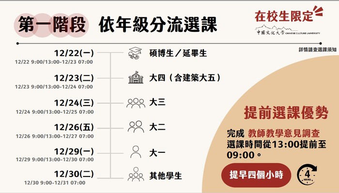 114學年度第2學期第一階段網路選課公告圖片